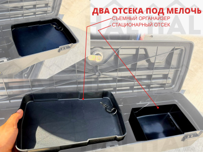 Бокс для пикапа поворотный Dongfeng DF6 ПРАВЫЙ PICKUPBOX
